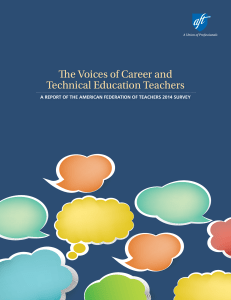 The Voices of Career and Technical Education Teachers