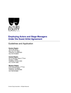 Guest Artist Guidelines and Application
