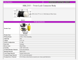 Product Datasheet -- HBL2333