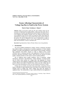 Factor Affecting Characteristic of Voltage Sag Due to Fault in the