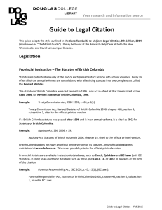 A guide to Legal Citations