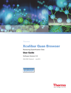 Xcalibur 3.0 Quan Browser User Guide Version A