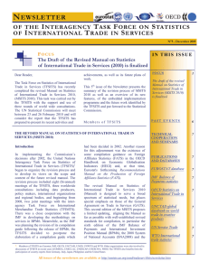 TFSITS newsletter_5 - United Nations Statistics Division