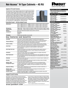 Net-Access™ N-Type Cabinets – 45 RU