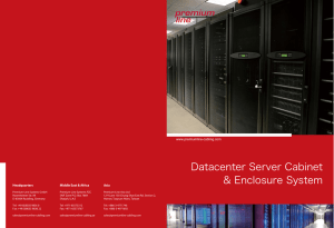 Datacenter Server Cabinet and Enclosure System