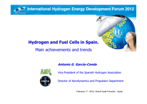 Hydrogen and Fuel Cells in Spain. Main achievements and trends
