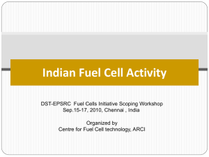 Indian Fuel Cell Activity