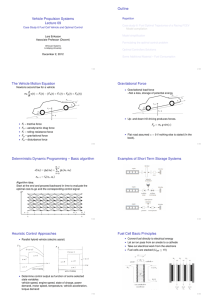 Case Study 6 Fuel Cell Vehicle and Optimal Control