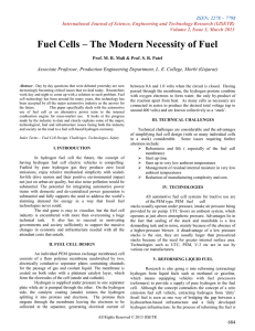 Fuel Cells - International Journal of Science, Engineering and