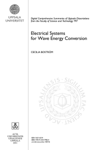 Electrical Systems for Wave Energy Conversion