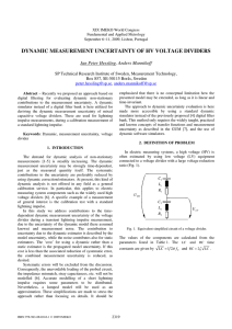 dynamic measurement uncertainty of hv voltage dividers