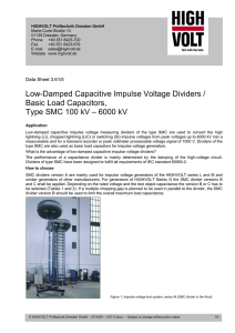 Low-Damped Capacitive Impulse Voltage Dividers / Basic Load