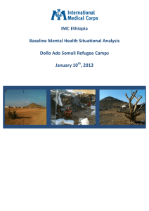 IMC Ethiopia Baseline Mental Health Situational Analysis Dollo Ado