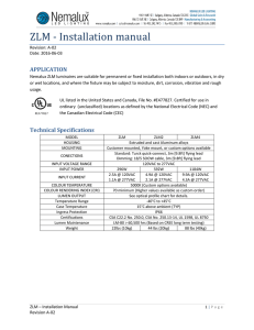 ZLM - Installation manual