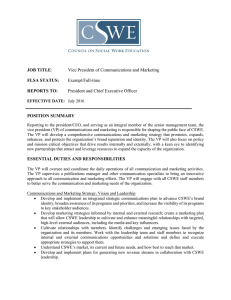 Job Description - Council on Social Work Education (CSWE)