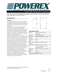 10 HP to 20 HP Scroll Enclosure Air Compressors