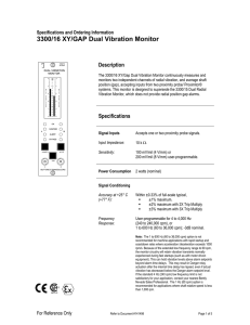 3300/16 XY/GAP Dual Vibration Monitor