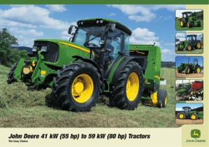 John Deere 41 kW (55 hp) to 59 kW (80 hp) Tractors