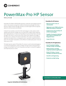 PowerMax-Pro HP Sensor