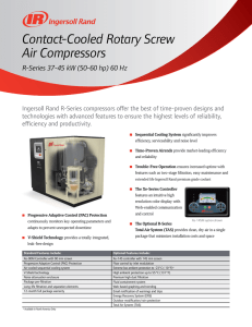 R-Series 37-45 kW - Air Compressor Engineering