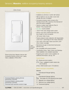 Sensors | Maestro® wallbox occupancy/vacancy sensors - AV-iQ