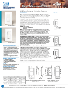 Section B DHC Decora Home Controls