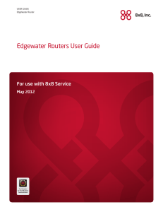 Edgewater Routers User Guide - Support