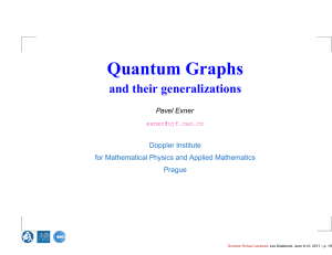 Lectures 1 and 2 - Department of Theoretical Physics