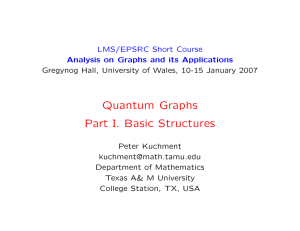 Quantum Graphs Part I. Basic Structures