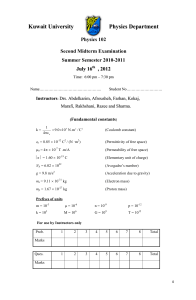 Midterm II - Kuniv.edu.kw