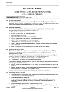 SPECIFICATION – TECHNICAL AIR