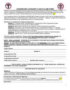 ches/mches category ii cech claim form