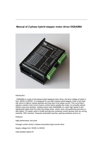 Manual of 2-phase hybrid stepper motor driver DM542A