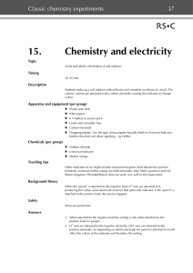 15. Chemistry and electricity