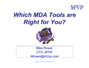 MDA Tool Evaluation v02