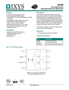 IX3180 - IXYS Integrated Circuits Division