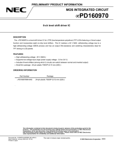 MOS INTEGRATED CIRCUIT µPD160970