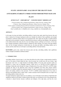 static and dynamic analysis on the gravity dam anti