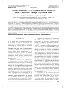 Dynamic Reliability Analysis of Mechanical Components Based on