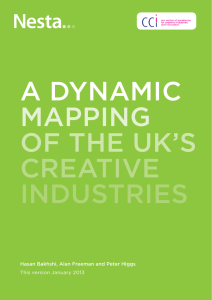 Dynamic Mapping of the UK`s Creative Industries