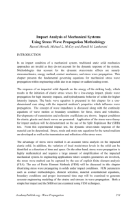 Impact Analysis of Mechanical Systems Using Stress Wave