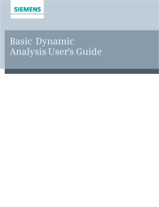 Basic Dynamic Analysis User`s Guide