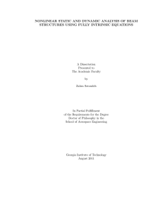 nonlinear static and dynamic analysis of beam