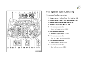 Fuel injection system, servicing