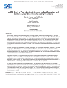 A CFD Study of Post Injection Influences on Soot Formation and