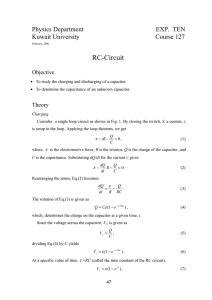 RC-Circuit - Kuwait University