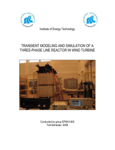 transient modeling and simulation of a three-phase line