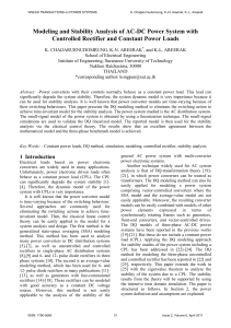 Modeling and Stability Analysis of Three-phase Controlled