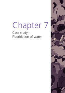 Fluoridation of water