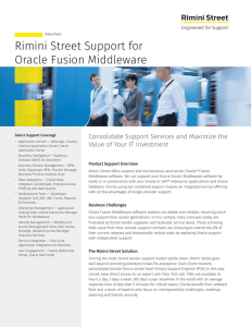 Rimini Street Support for Oracle Fusion